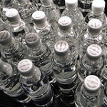 Plastic water bottles (PETE)