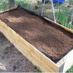 Finished Bed topped with garden soil